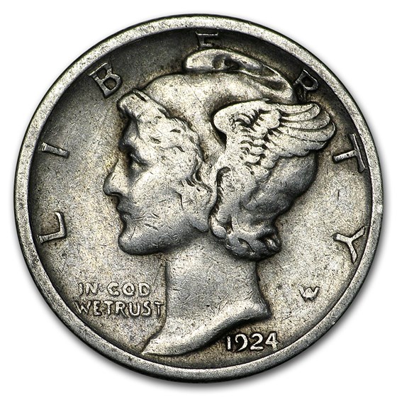 1924-S Mercury Dime VF 1924-S Mercury Dime VF